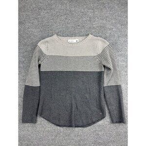 Carve Designs Sweater Women's Medium Gray Knit Wool Blend Pullover